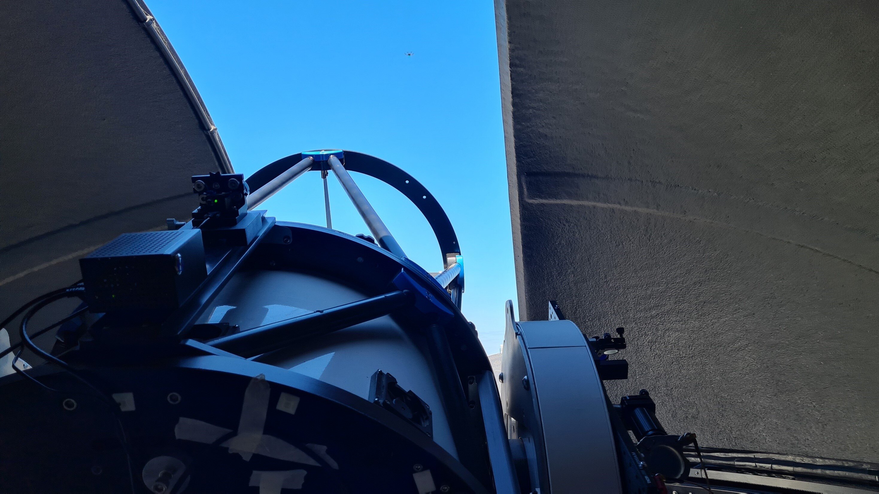 TeraNet-1 tracking a drone