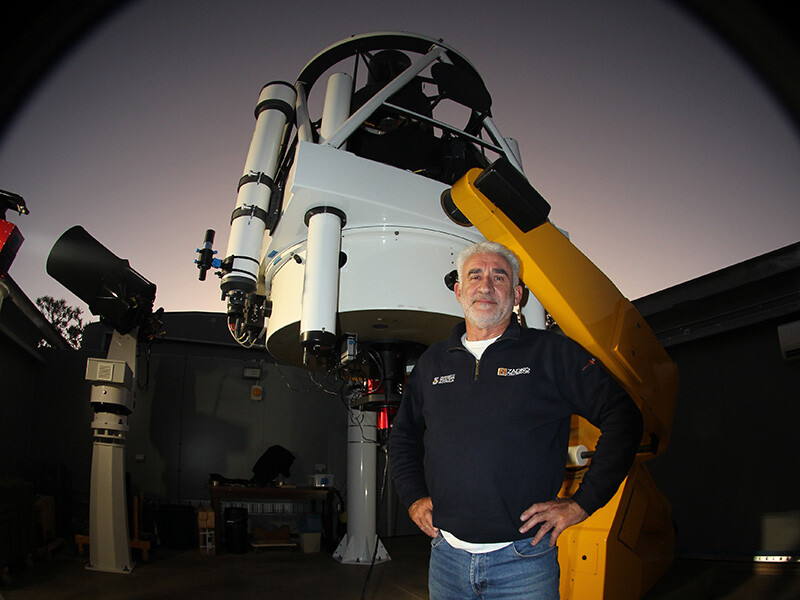 Zadko Observatory with the roof open